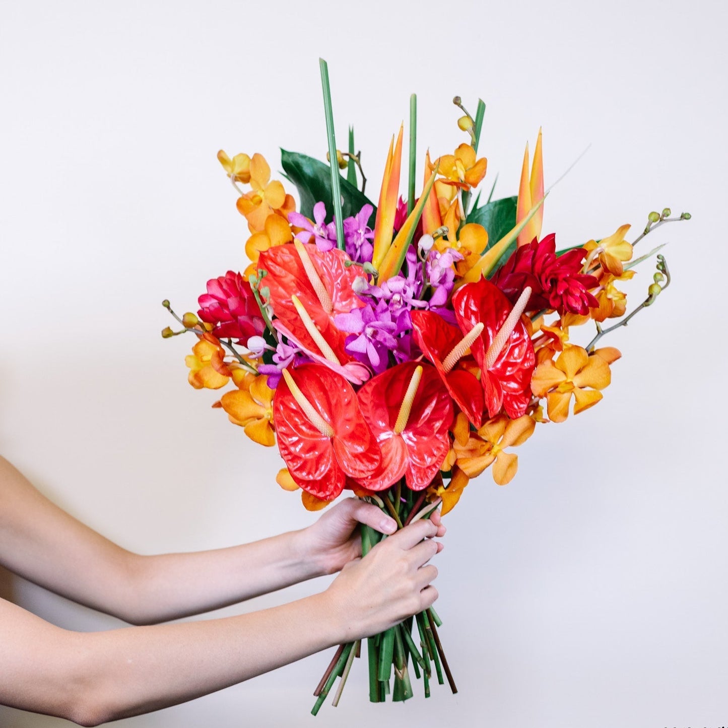 The Tropical Bouquet (Seasonal Flowers Vary) Hawaii Lei Stand By Beretania Florist