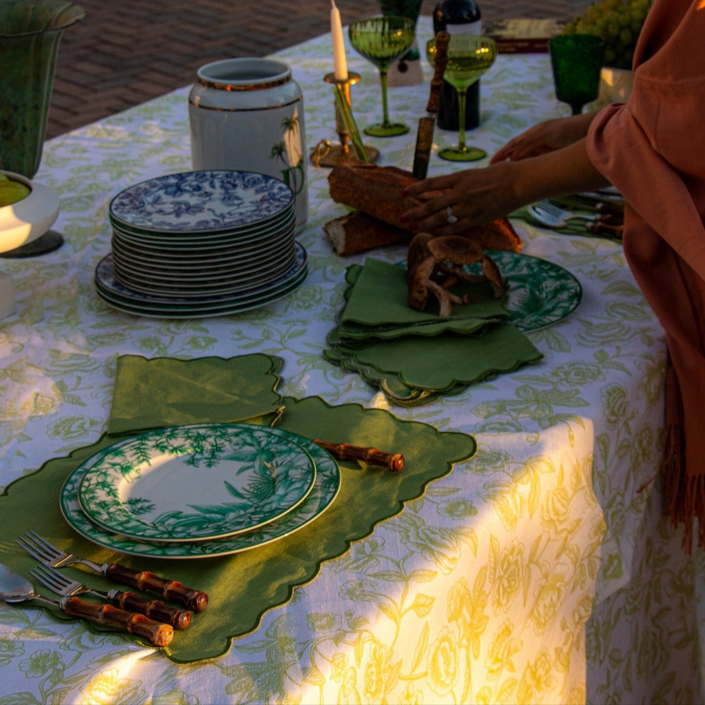 Monsoon Verdant Dinner Plate - Set of 4 Ro'Table