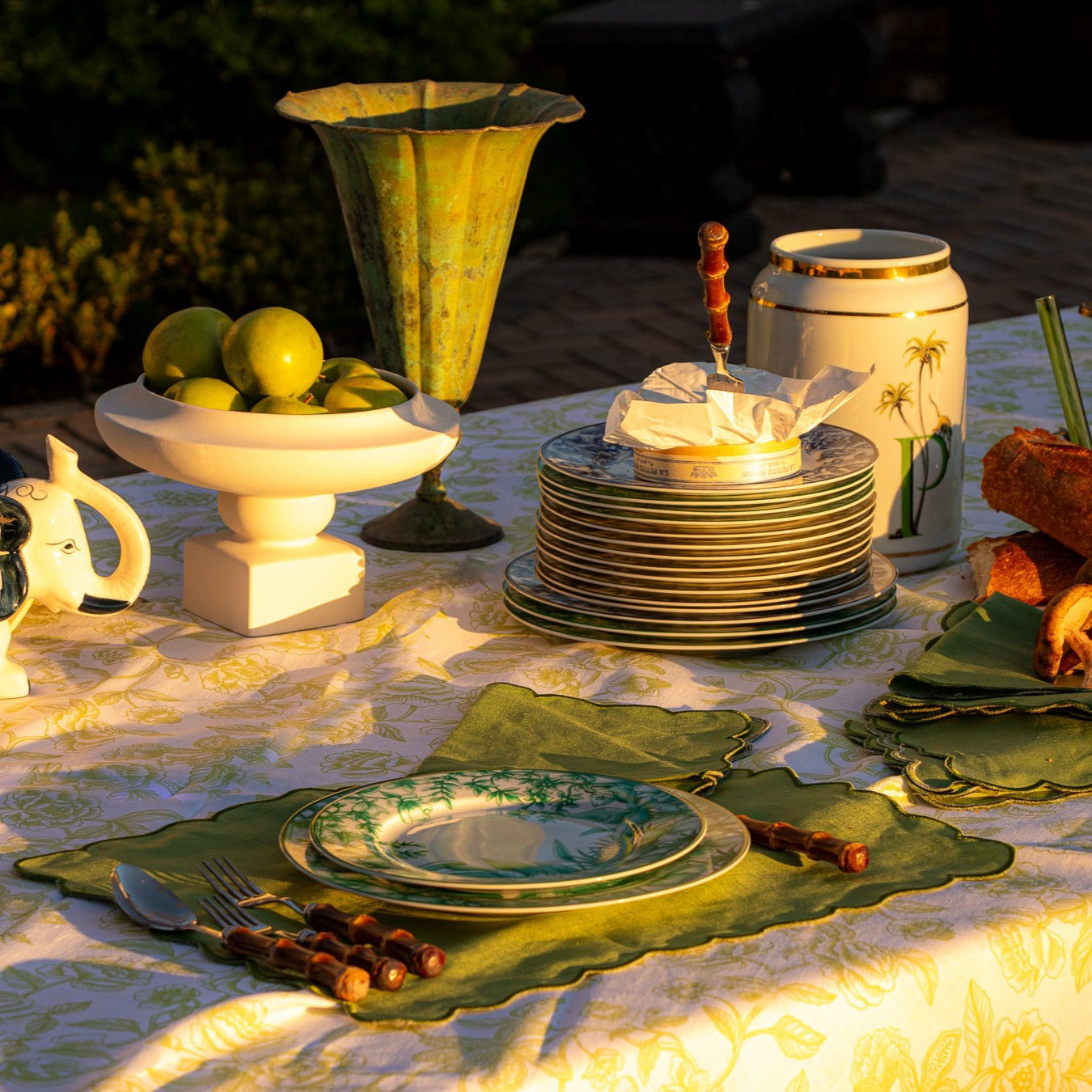 Monsoon Verdant Dinner Plate - Set of 4 Ro'Table