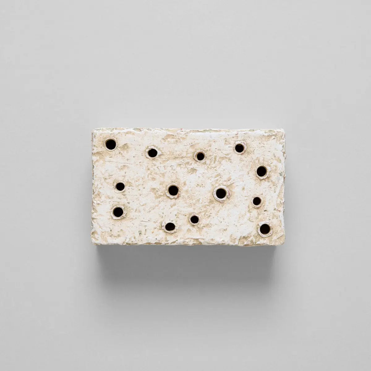 Ceramic Frog Block, White Patina Bloomist
