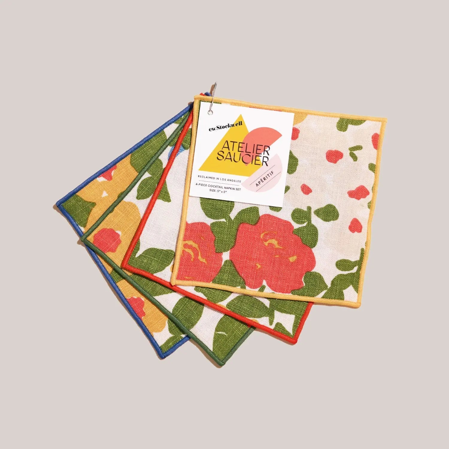Million Flowers Cocktail Napkins | Set of 4 ATELIER SAUCIER
