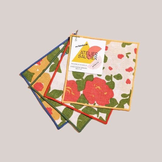 Million Flowers Cocktail Napkins | Set of 4 ATELIER SAUCIER