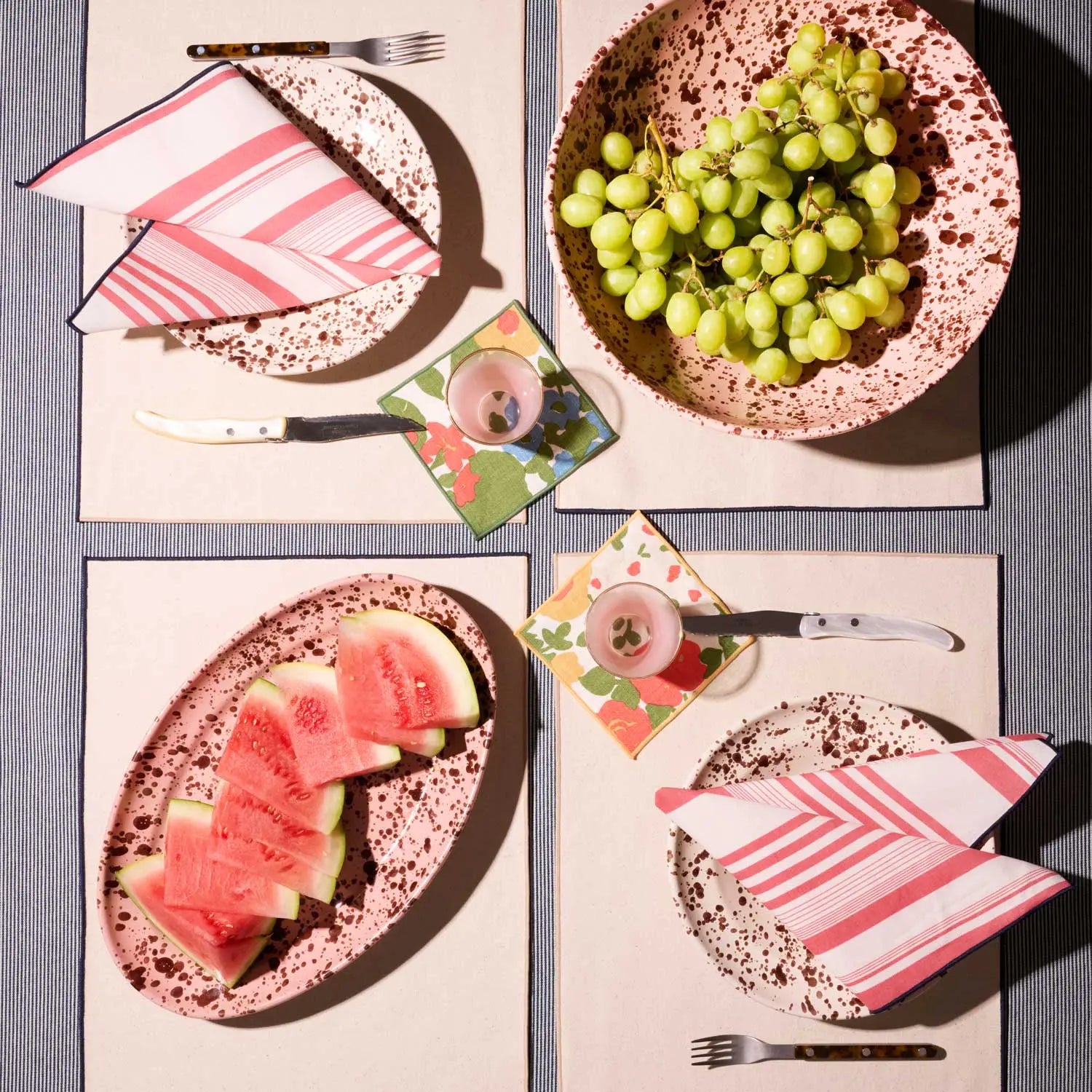 Million Flowers Cocktail Napkins | Set of 4 ATELIER SAUCIER