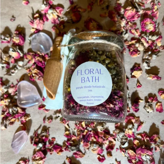 Floral Bath Tea Purple Thistle Botanicals