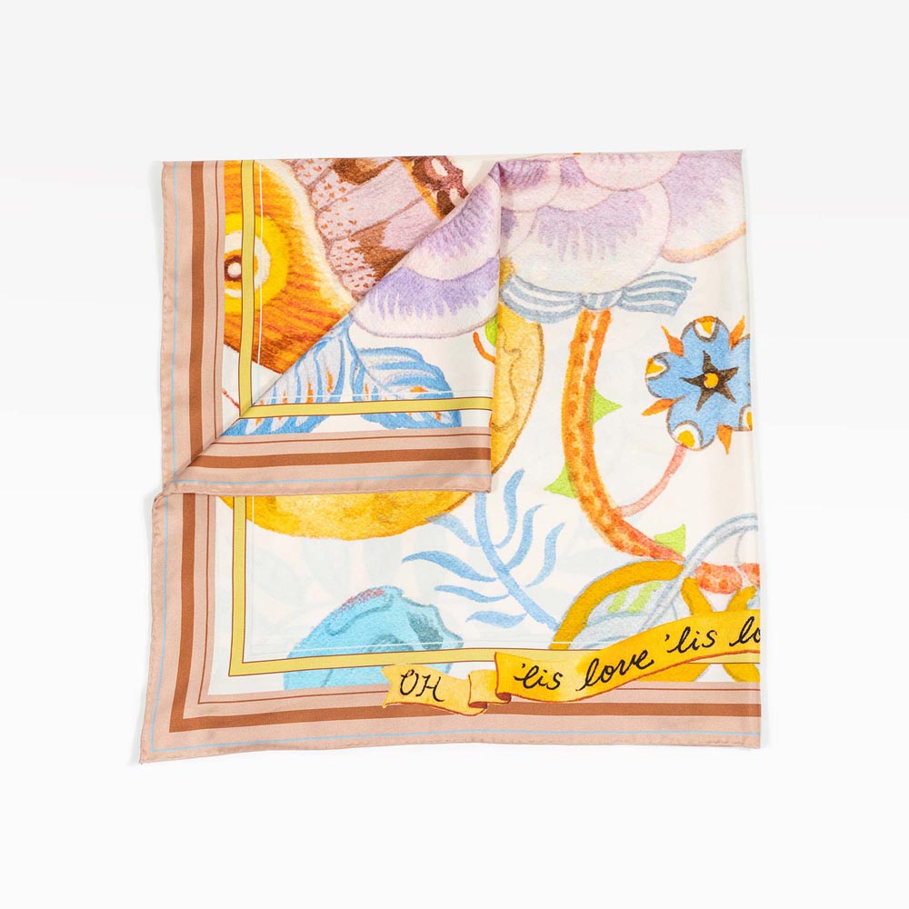 Garrulous Flowers Art Scarf Bond & Grace