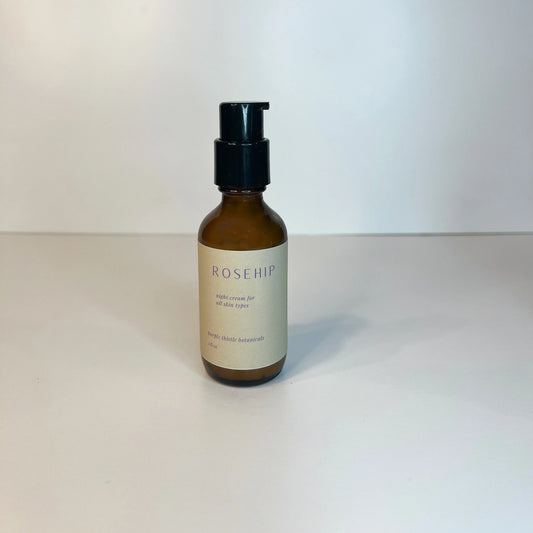 Rosehip Night Cream Purple Thistle Botanicals