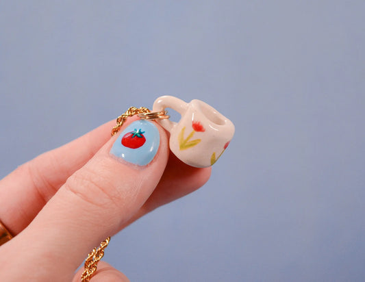 Tulip Mug Necklace Juice Ceramics