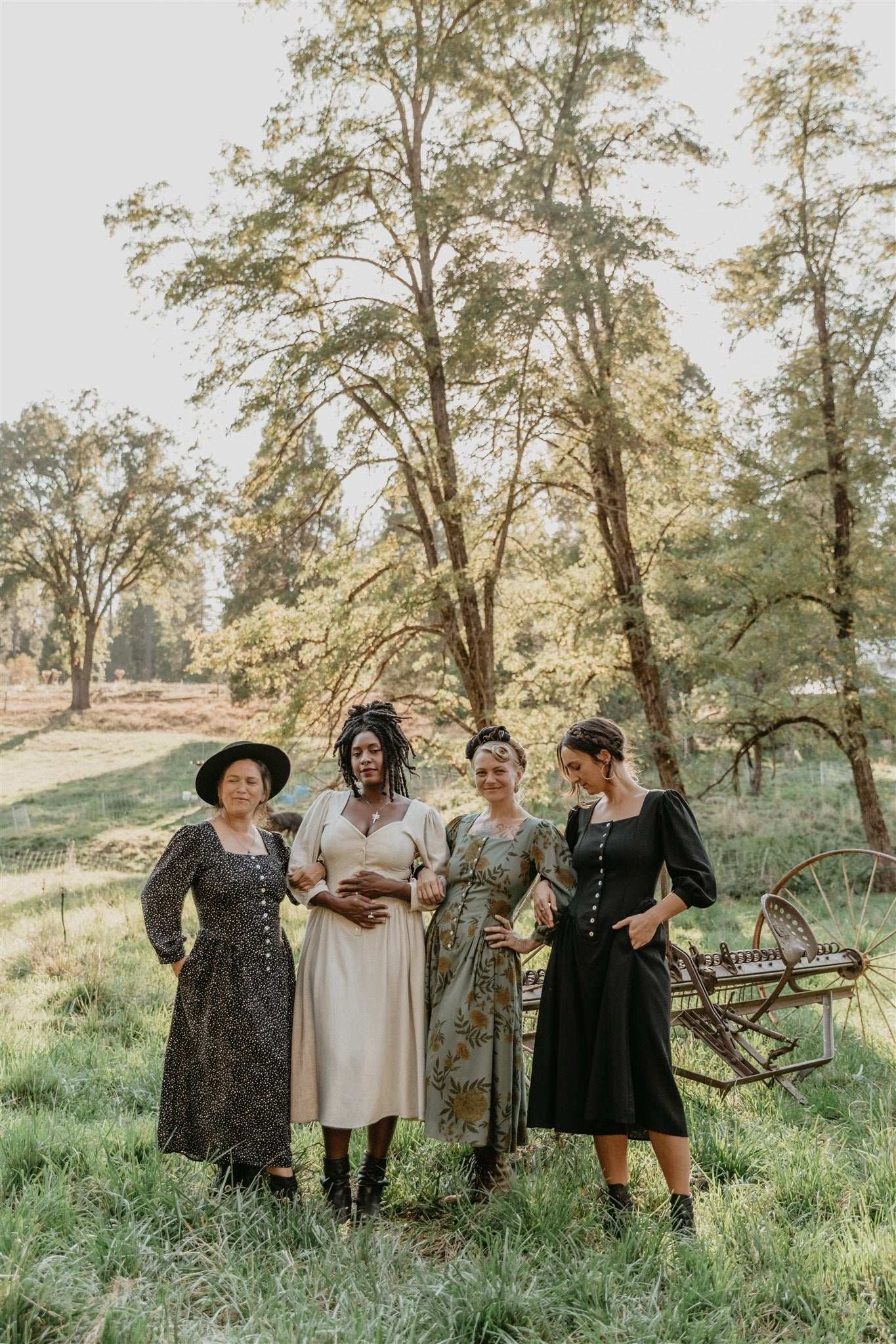 Prairie Dress in Slate Marigold Field Day