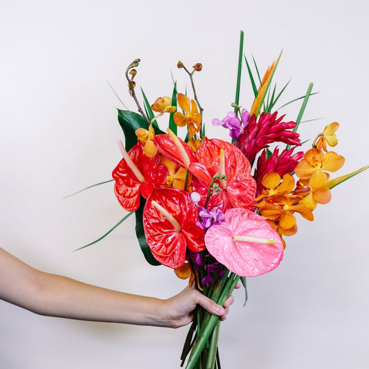 The Tropical Bouquet (Seasonal Flowers Vary) Hawaii Lei Stand By Beretania Florist