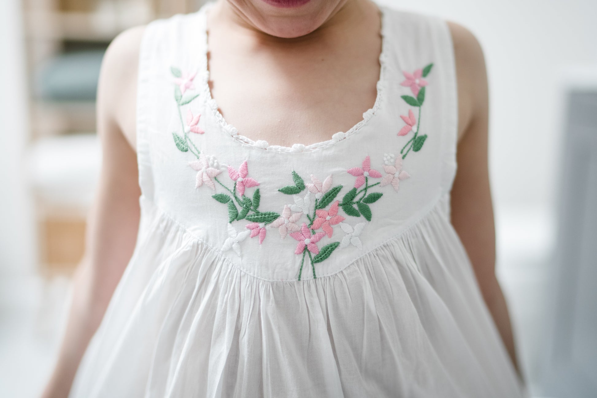 Little Girl Dress - Pink Garland Maison d'Haiti