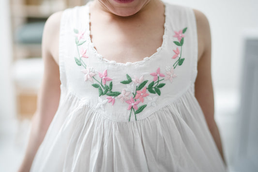 Little Girl Dress - Pink Garland Maison d'Haiti