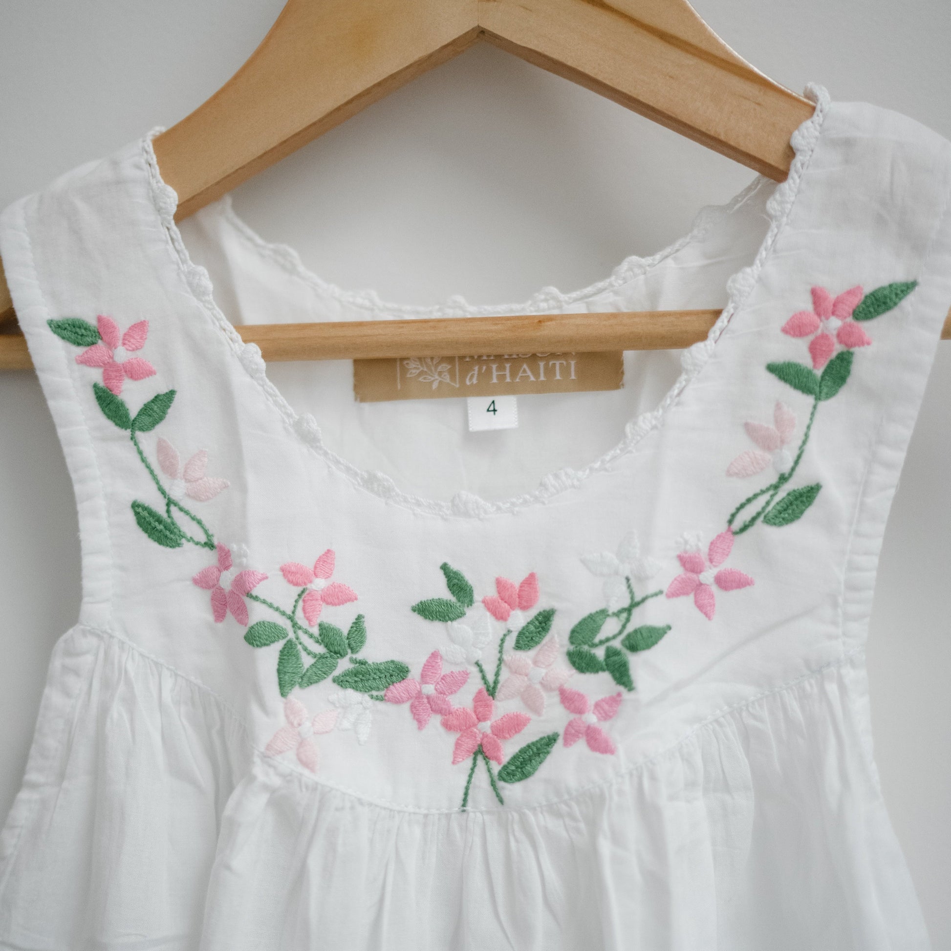 Little Girl Dress - Pink Garland Maison d'Haiti