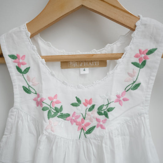 Little Girl Dress - Pink Garland Maison d'Haiti