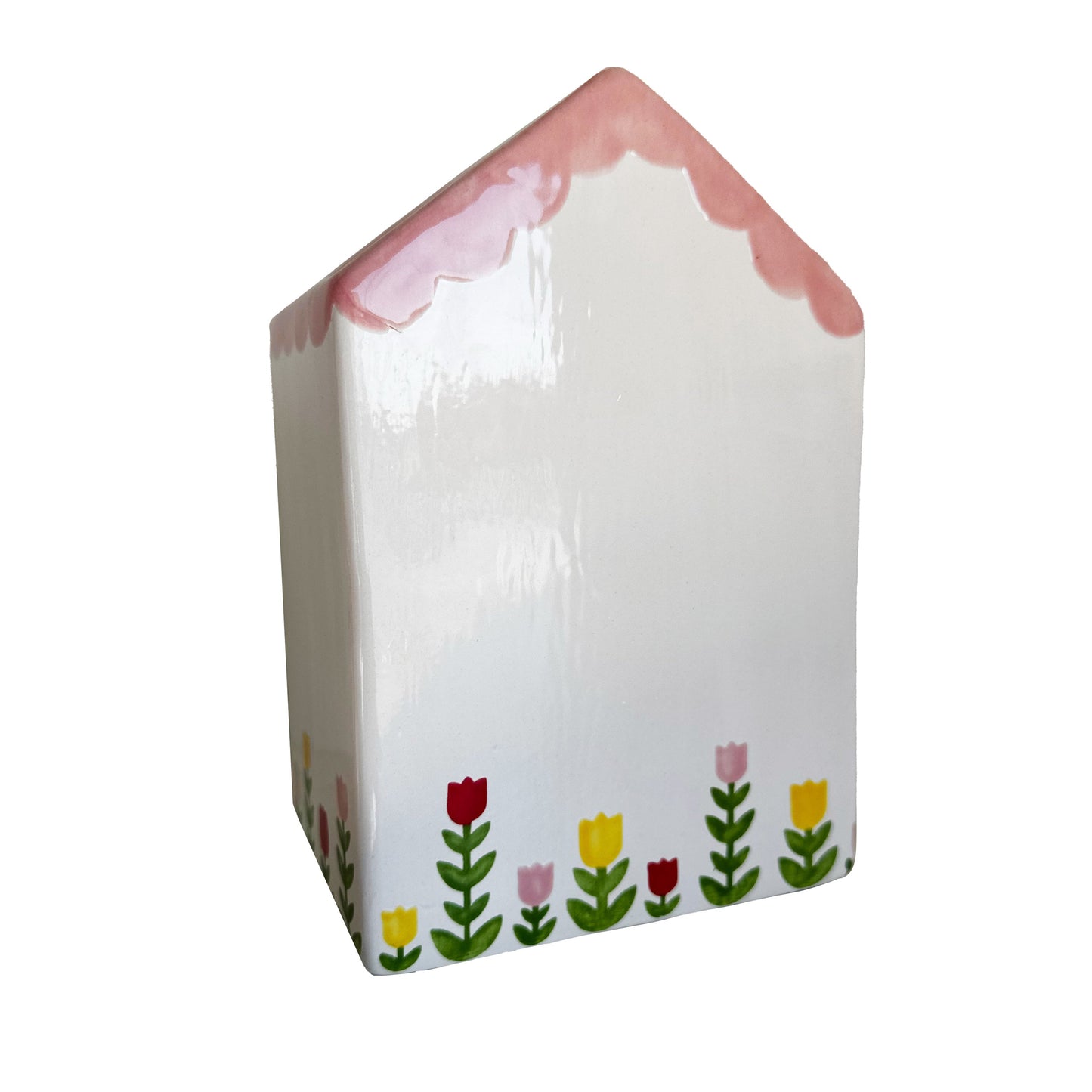 Tulip Fever Scalloped House Vase/Container Ruby Clay Company