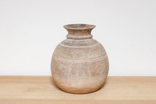 Aged Wooden Water Pot-Balesar