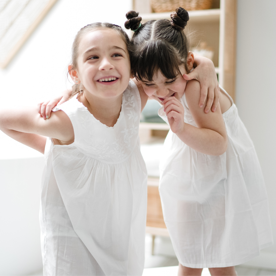 Little Girl Dress - White Garland Maison d'Haiti