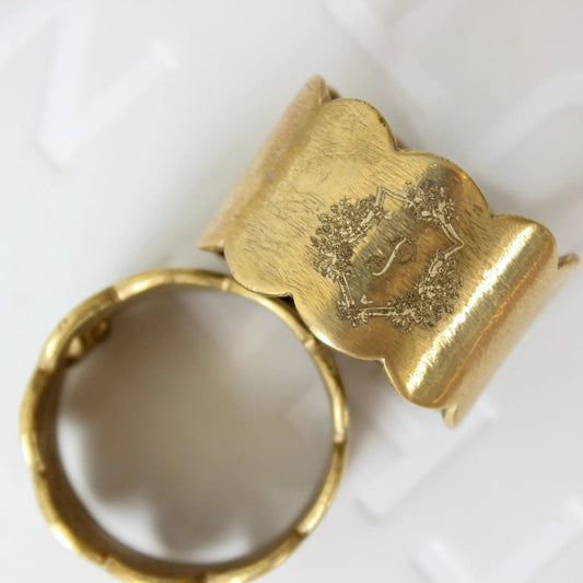 MFM x Emily Mayne Scallop Napkin Rings, Set of 2 Mary Frances Maker