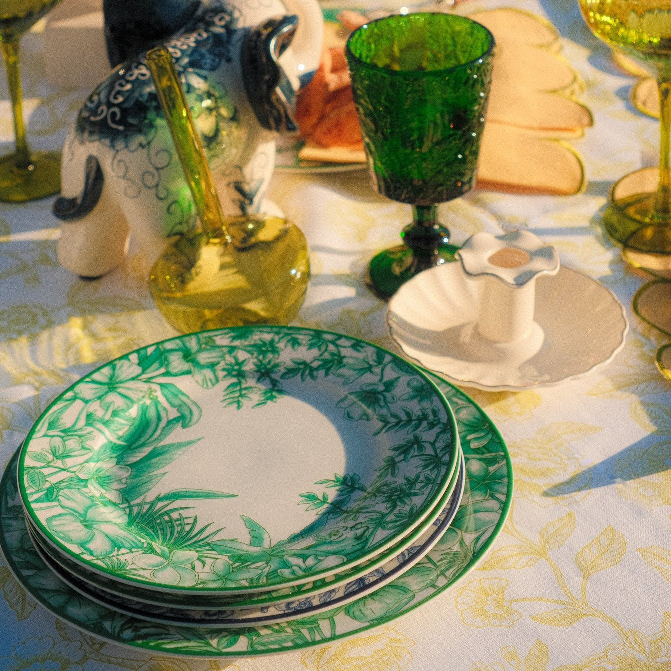 Monsoon Verdant Dinner Plate - Set of 4 Ro'Table