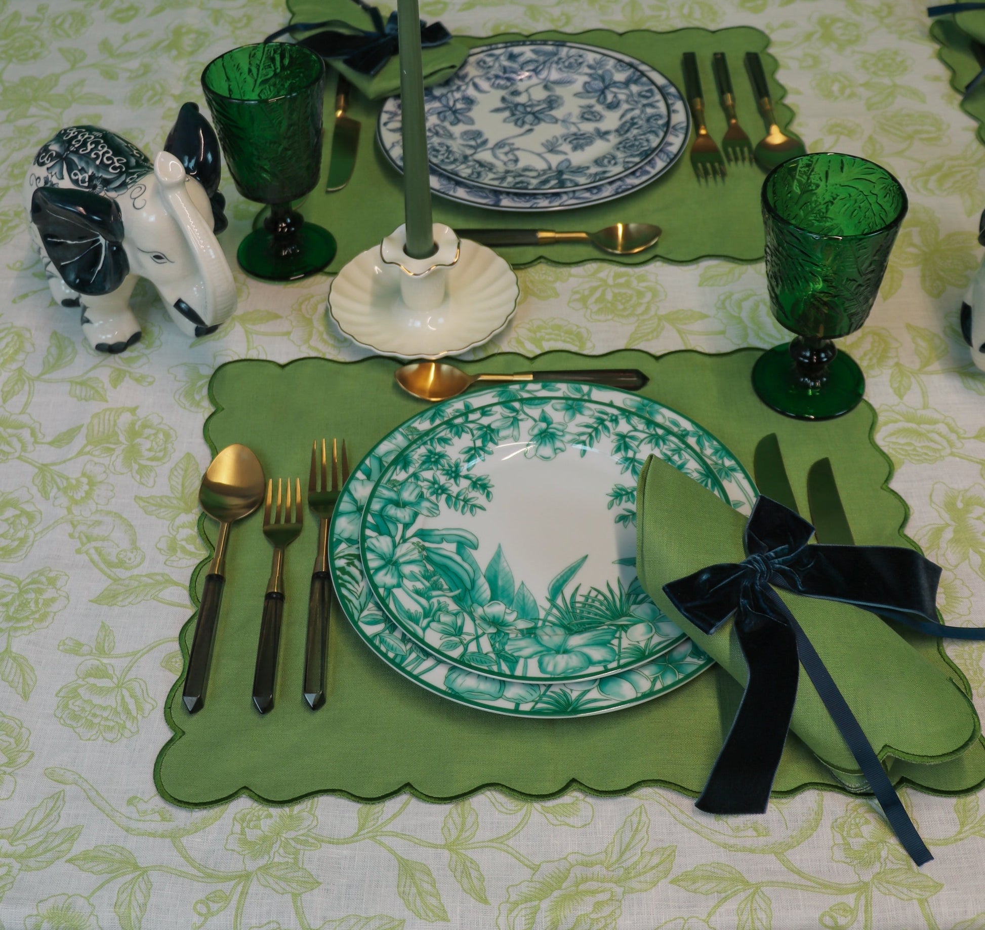 Monsoon Verdant Dinner Plate - Set of 4 Ro'Table