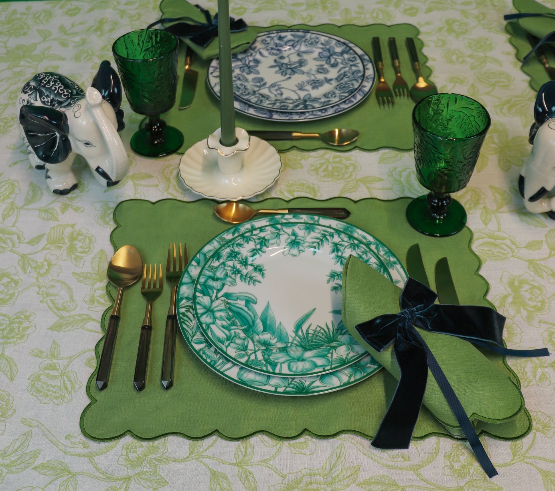 Monsoon Verdant Dinner Plate - Set of 4 Ro'Table