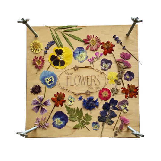 Loria's Maple Wood Botanical Press Kit Eat Your Flowers by Loria