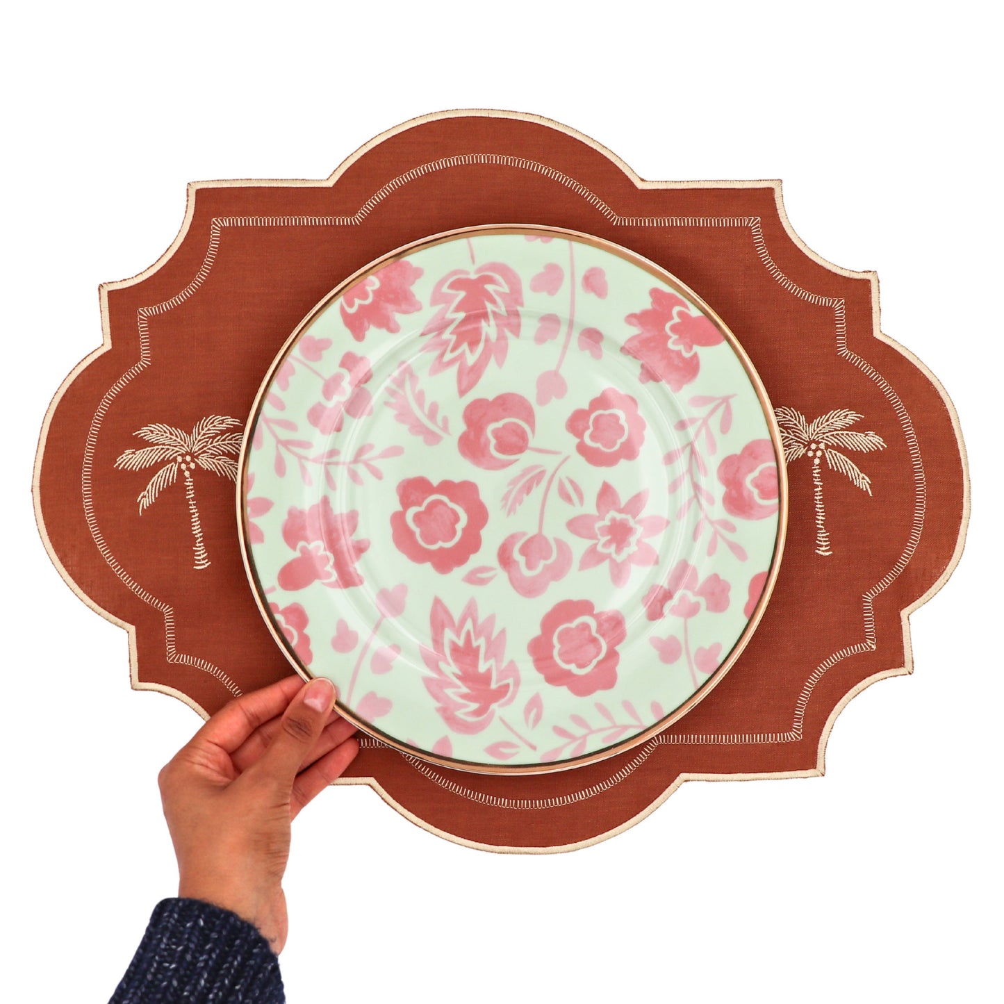 Pistachio & Lychee Leaf Dinner Plate - Set of 4 Ro'Table