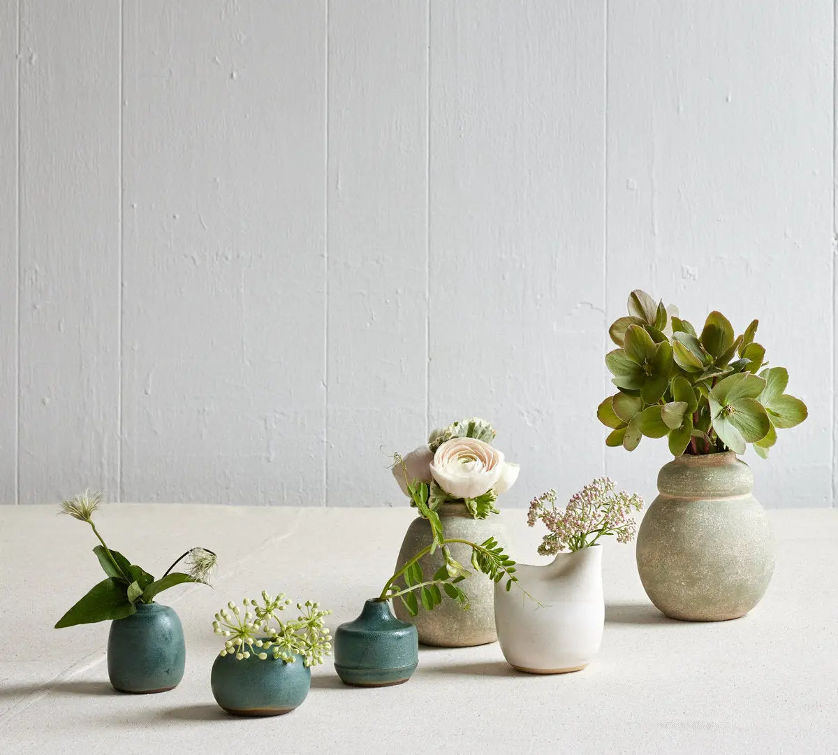 Terra Cotta Bud Vase, Greenwash Bloomist