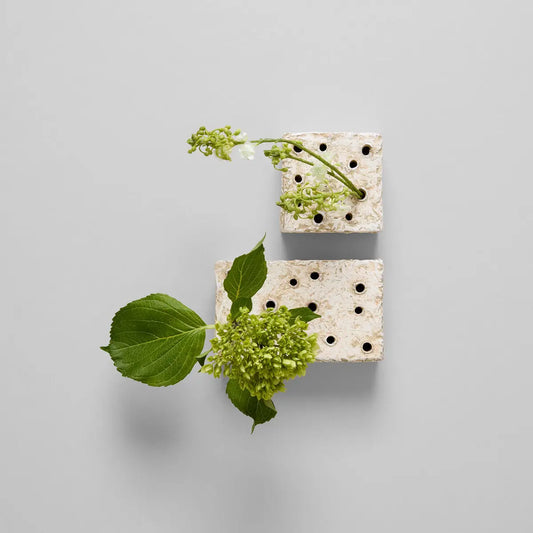 Ceramic Frog Block, White Patina Bloomist
