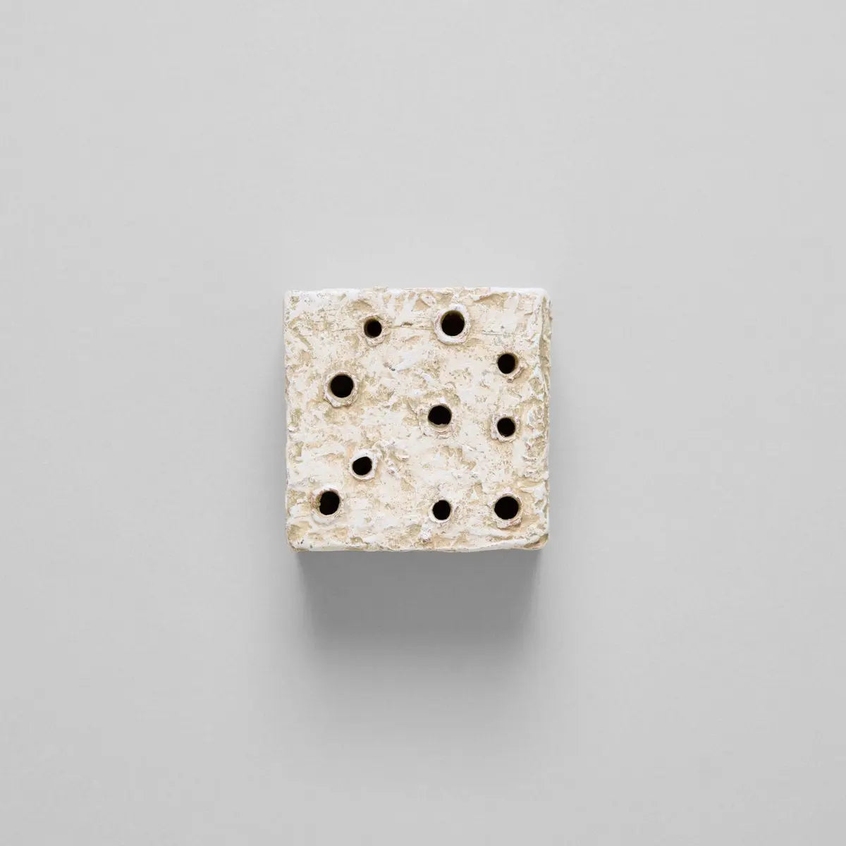 Ceramic Frog Block, White Patina Bloomist