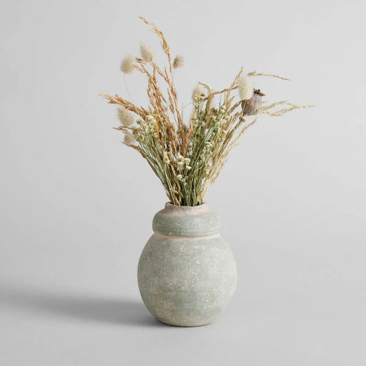 Terra Cotta Bud Vase, Greenwash Bloomist