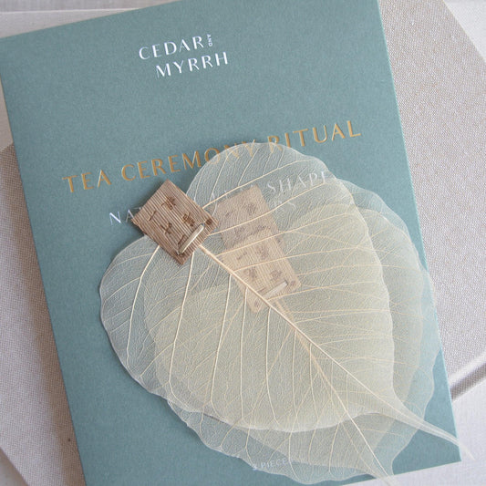 Natural Leaf Shape Tea Strainers CEDAR AND MYRRH