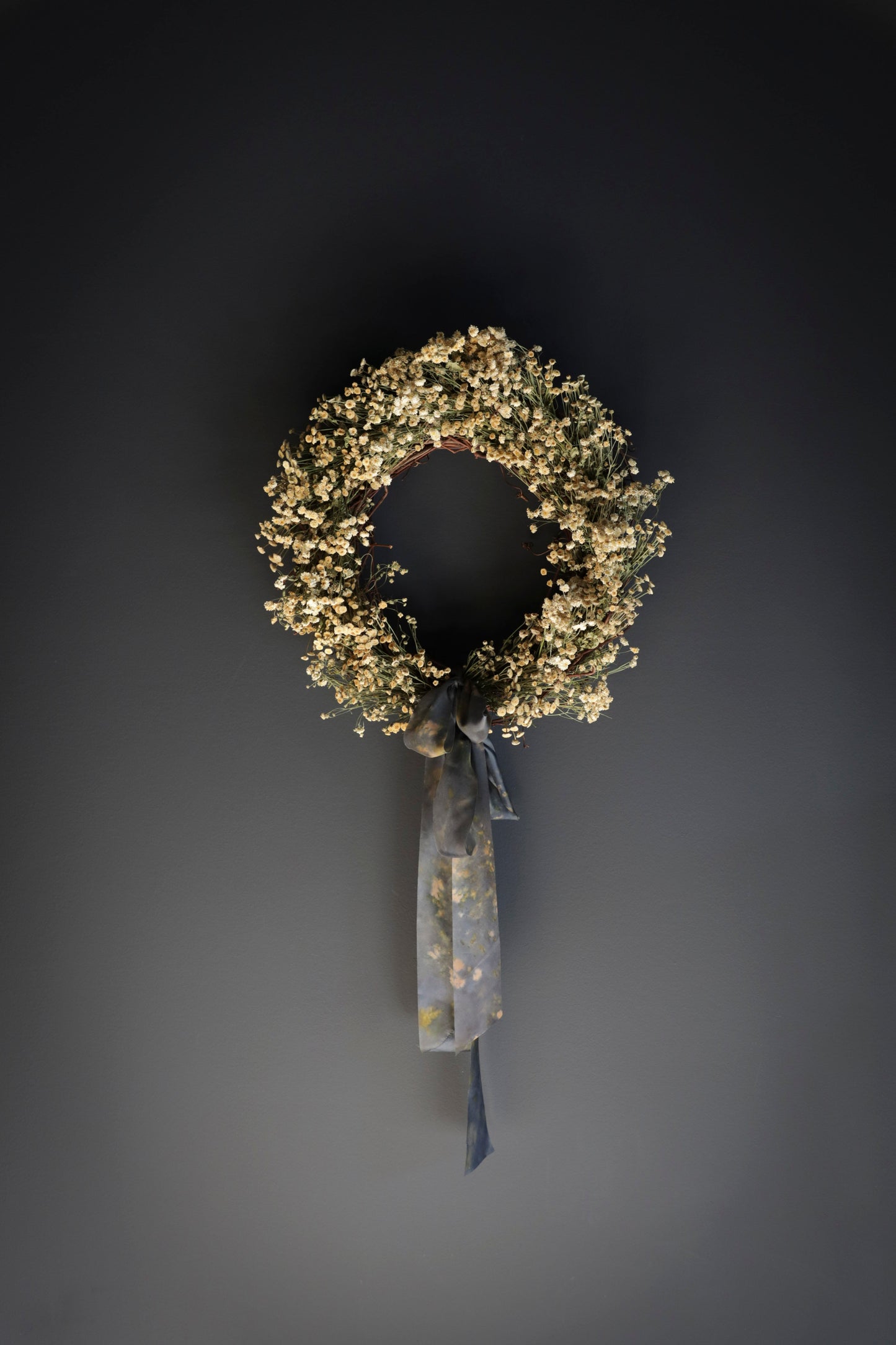 Botanical Print / Midnight Silk ribbon